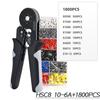 XINQI HCS8 10-6A 10mm2 Tube Terminals Crimping Pliers Set with Storage Bag &  Hand Tools Electrician Crimper Crimping Pliers
