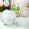 Easter Decorations, Tin Boxes, Colorful Easter Bunny Storage Boxes, 3-piece Set