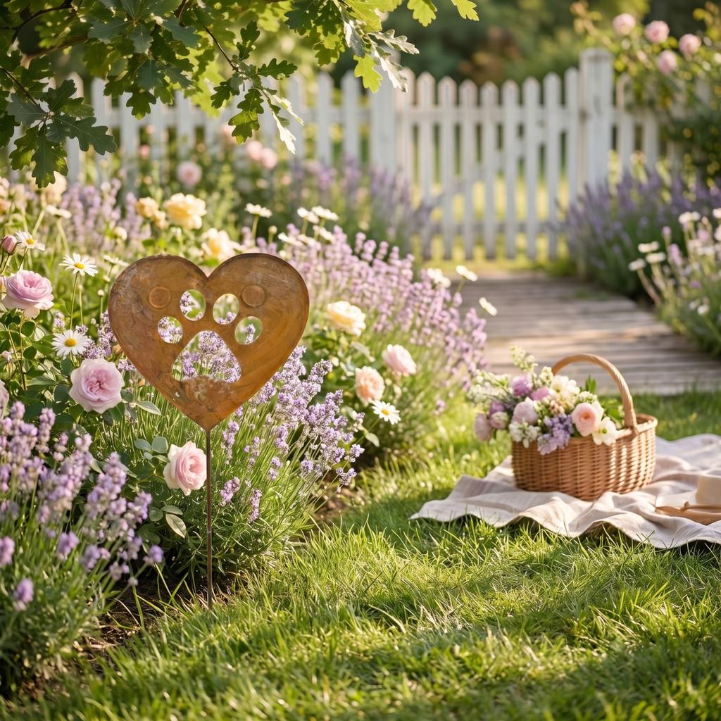 Cute Animal Dog Claws Rusting and Decorating Iron Garden Love Decoration