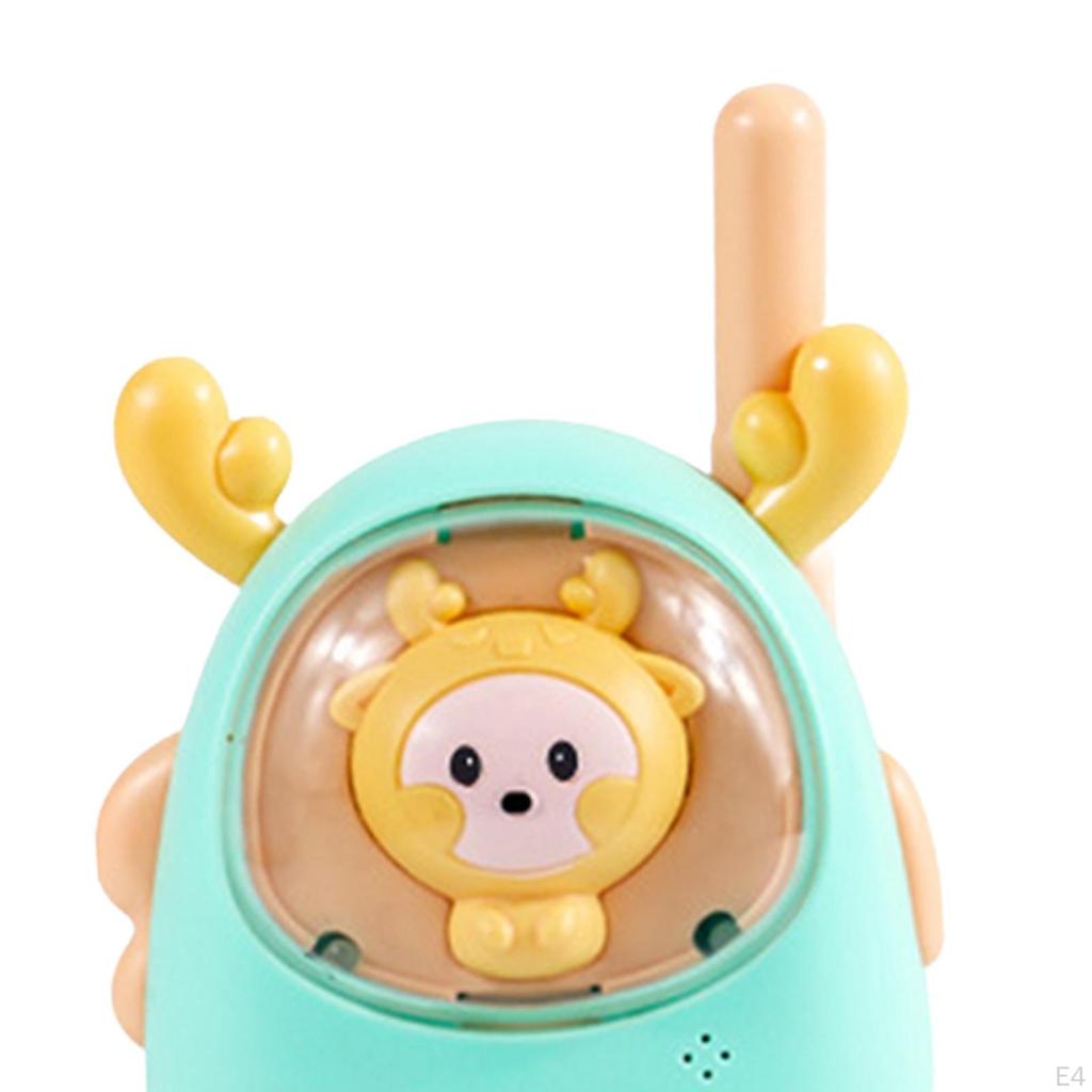 2x Walkie Talkie for Kids Portable Easy to Use Two Way Hiking Birthday Gifts 4-6 Years Old