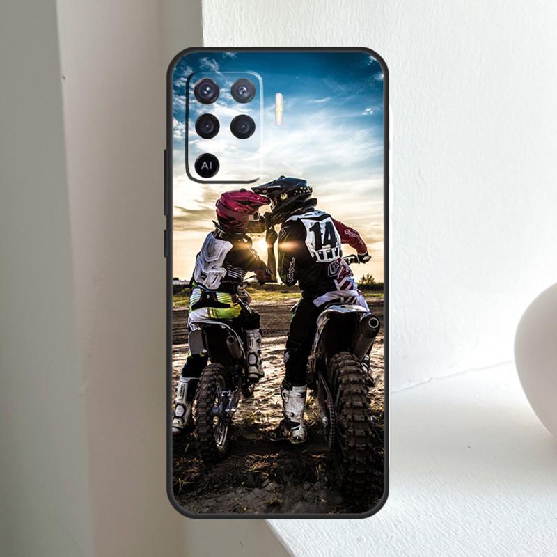 Moto Cross Motorcycle Sports For OPPO A78 A98 A18 A38 A58 A5 A6 Pro A15 A17 A57 A16 A76 A96 A54 A74 A94 A40 A60 A80 Case
