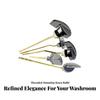 Toilet Flush Handle | Polished Chrome Finish, Tank Lever with Metal Rod,