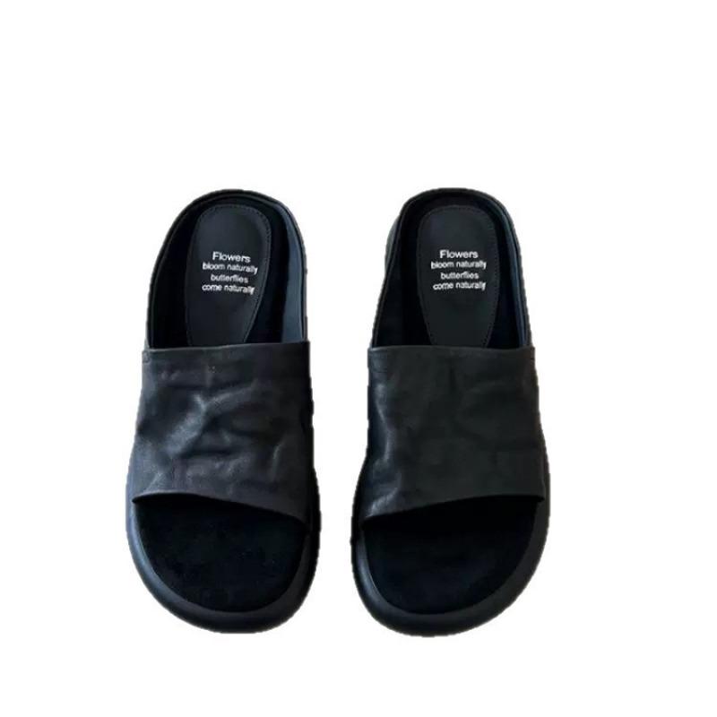 Thick-soled Women's Shoes Versatile Flip-flops for Outerwear