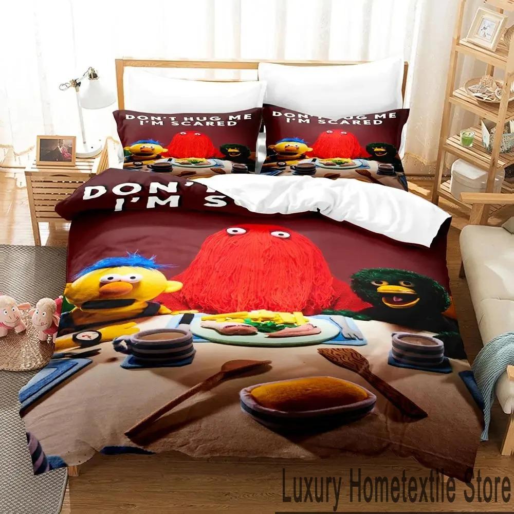 Stampa 3D Non Abbracciarmi Ho Paura Set Biancheria da Letto Ragazzi Ragazze Twin Queen King Size Copripiumino Federa Letto ragazzi Adulto