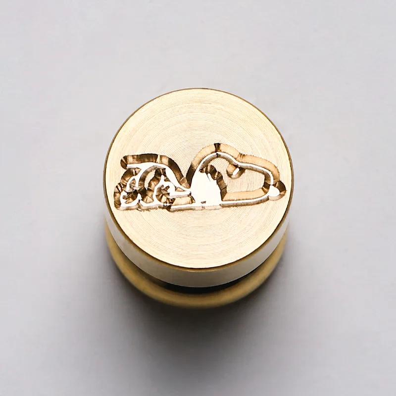 Seal Wax Seal Stamps Head Stamp Retro Metal Plant Seal Floral Plants Scrapbooking Stamps Craft Diy Wedding Decorative Invitation