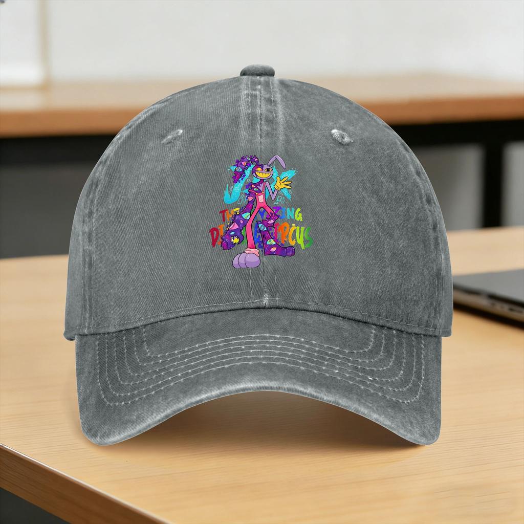 Washed Baseball Cap Amazing Circus Jax TADC Rabbit Summer Hip Hop Hats For Unisex Women  Fashion Hunting Camping Sun Snapback Cap