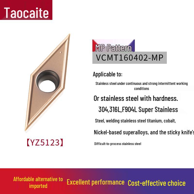 CNC Stainless Steel Impact & Wear Resistant Lathe Blade with Anti-Chipping Carbide Insert