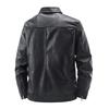 8XL Men's Leather Korean Business Casual Jacket Men's Spring  Lapel Comfortable Plus Size Top