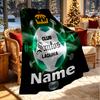 Custom Name Personalized Club Santos Laguna Print Blanket, Home Decor, Bedroom, Sofa, Camping, Couch, Gifts for Birthday ChristmasEnthusiasts