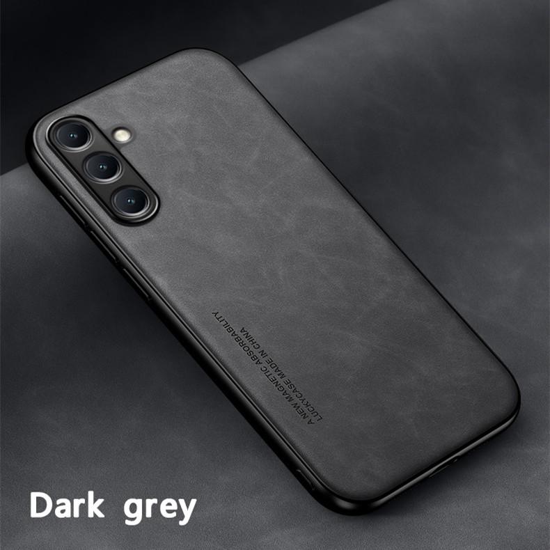 Shockproof Case for Samsung Galaxy M15 M35 M55 5G Protective Cover Built-in Magnetic Suction Car Holder Coque Funda Capa