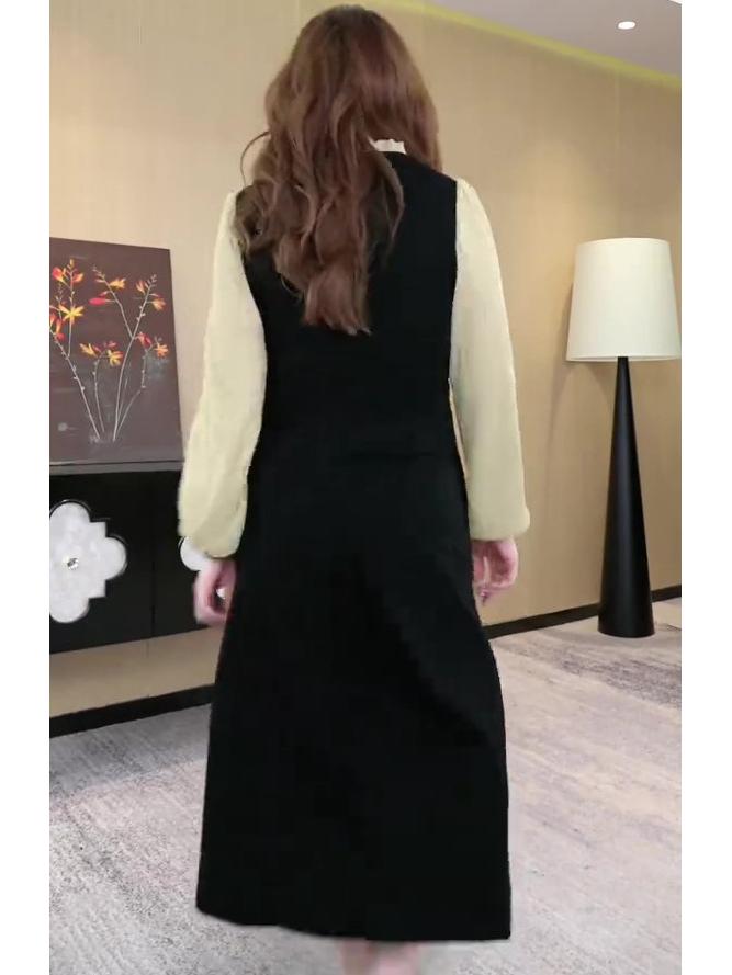 Spring Light Luxury Slimming Plus Size Casual Commute Dress for Women