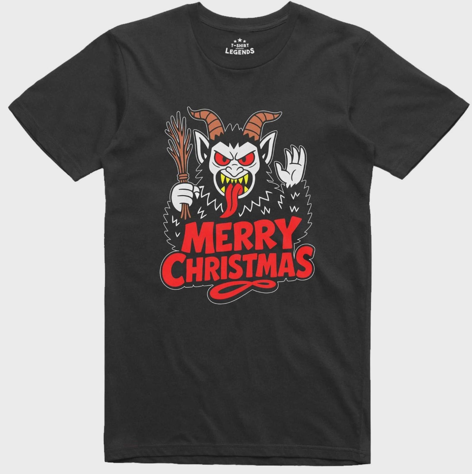 Christmas T Shirt Krampus X Mas Gift Funny Design Regular Fit Tee S