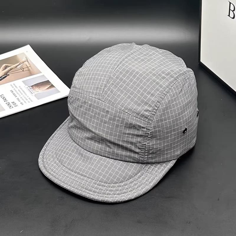Short Brim Minimalist Cap Quick-Dry Mesh Fabric Vintage Style Unisex Fashion Outdoor Hat for Camping Hiking Activities
