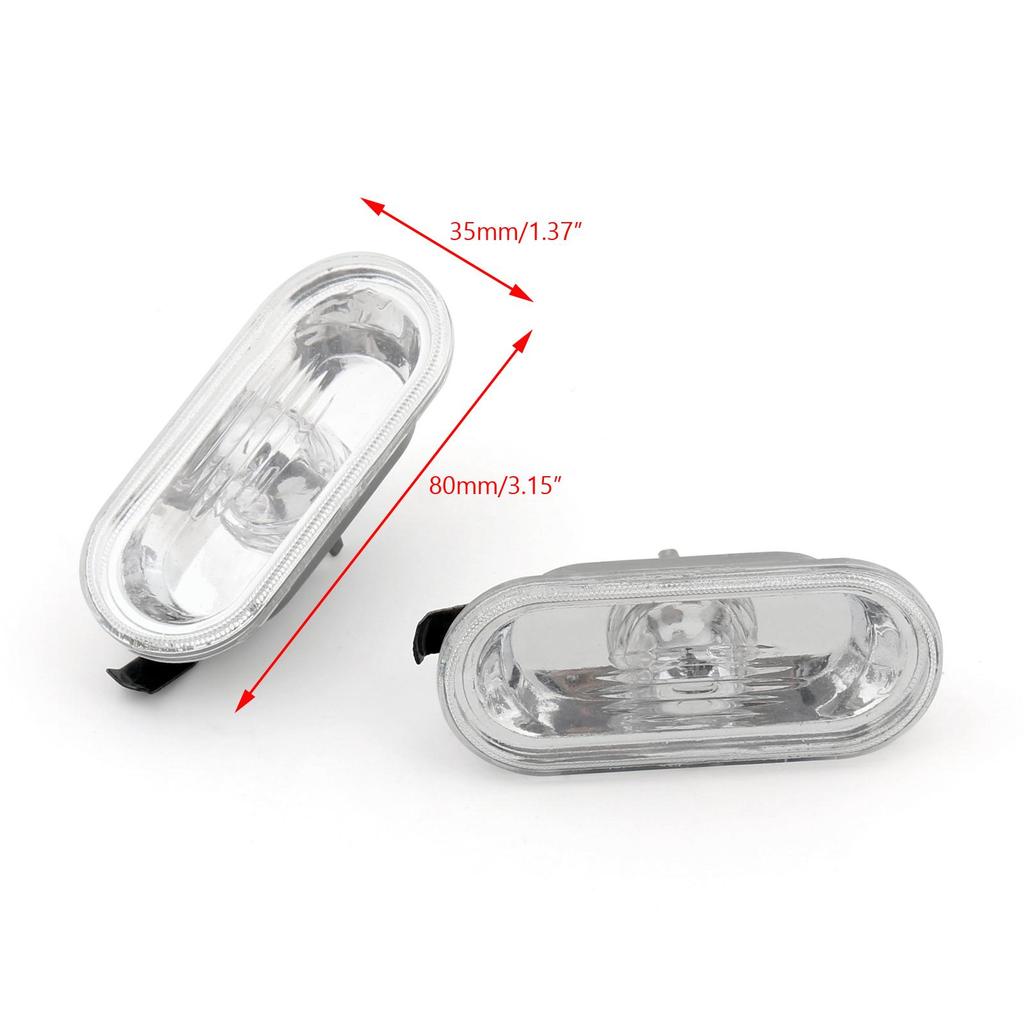 2X Side Marker Light for VW Jetta Bora Golf Mk4 GTI B5.5 Passat B5 Beetle R32