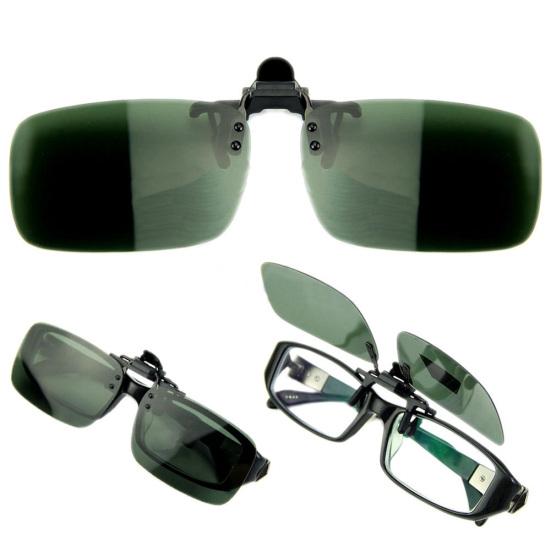 Polarisierte Gläser Blendschutz UV-Schutz Aufsteckbare Klapp-Sonnenbrille Fahrbrille
