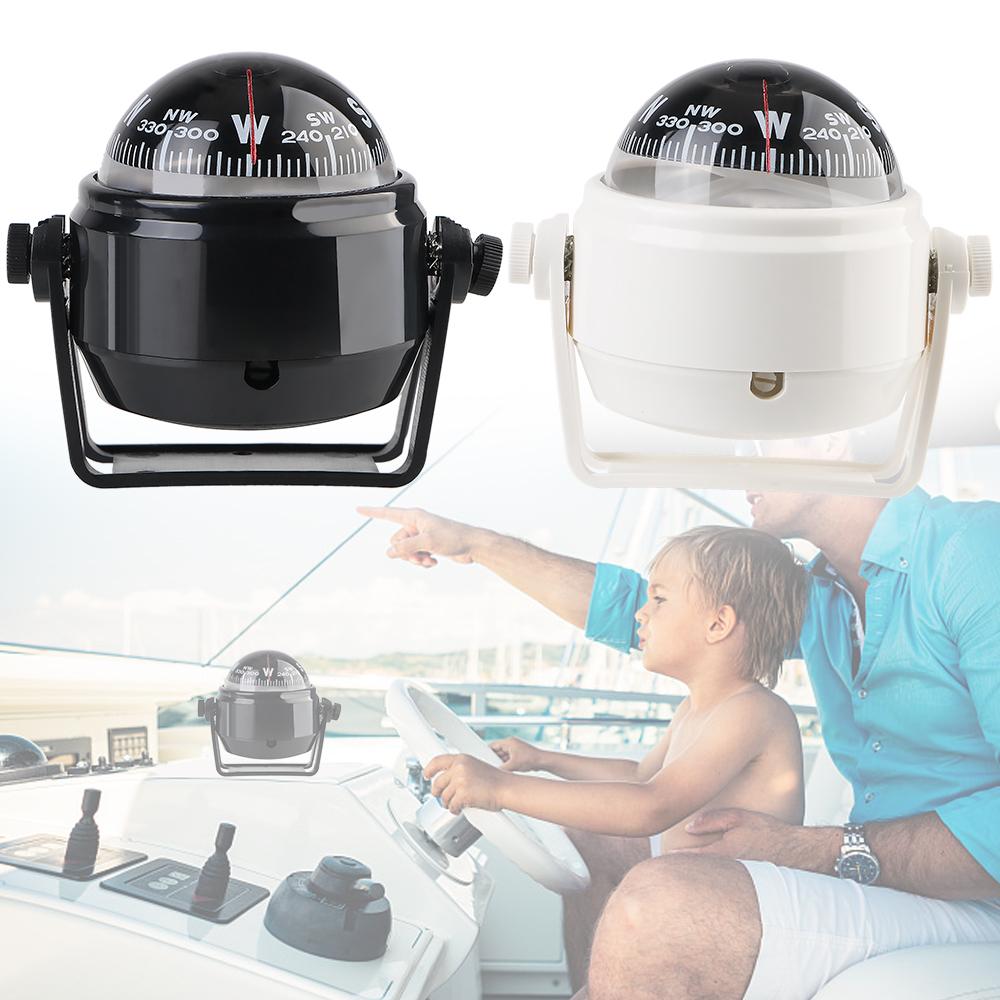 Compass Electronic Sea Pivoting Marine Compass Automotive Parts For Marine Boat Marine Navigation Compass Black