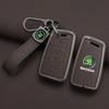 Leather Car Remote Key Case Full Cover Protector Holder Shell Fob For Skoda Superb A7 Kodiaq Octavia A7 A8 Keychain Accessories  HJ1