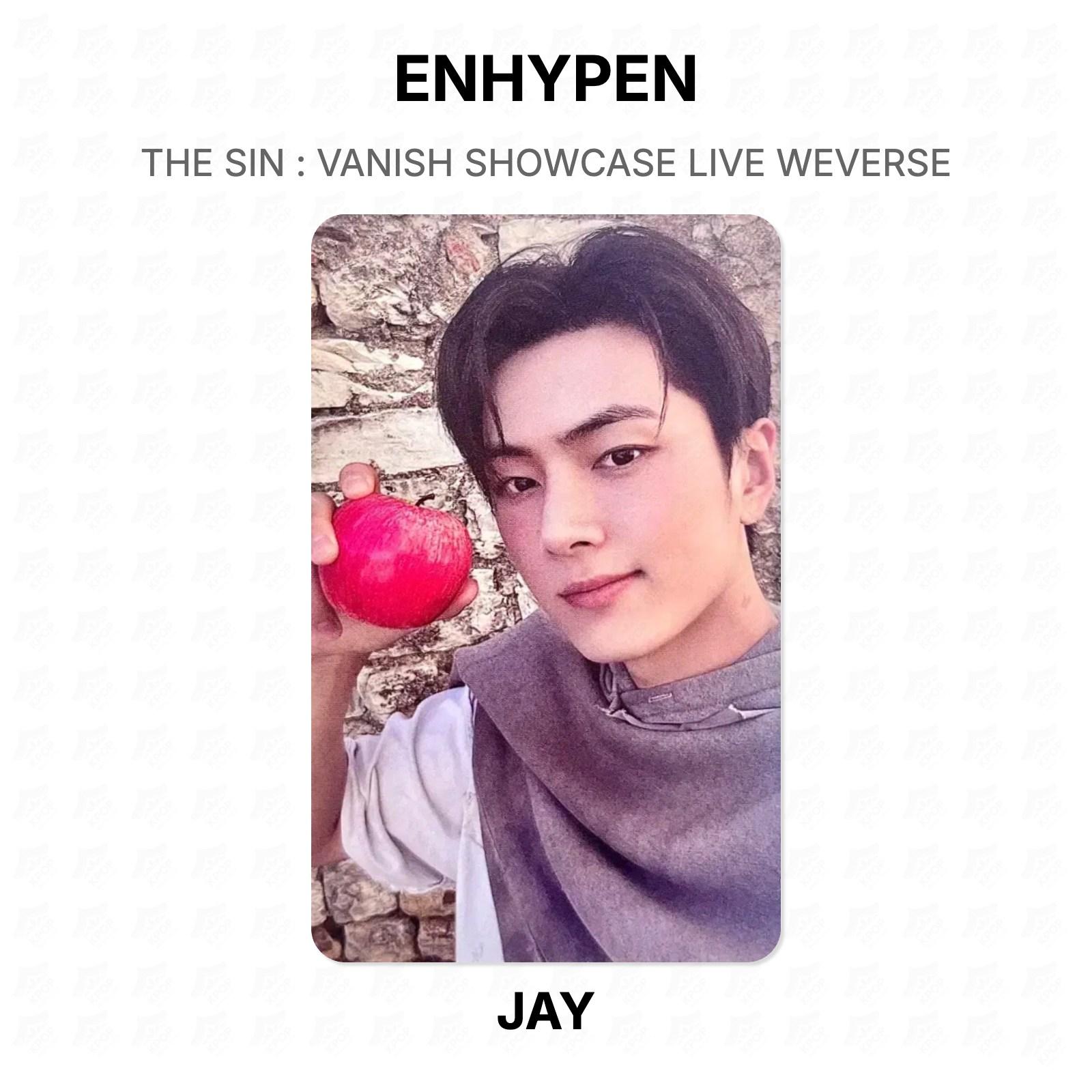 ENHYPEN THE SIN : VANISH SHOWCASE LIVE WEVERSE Official Photocard JAY