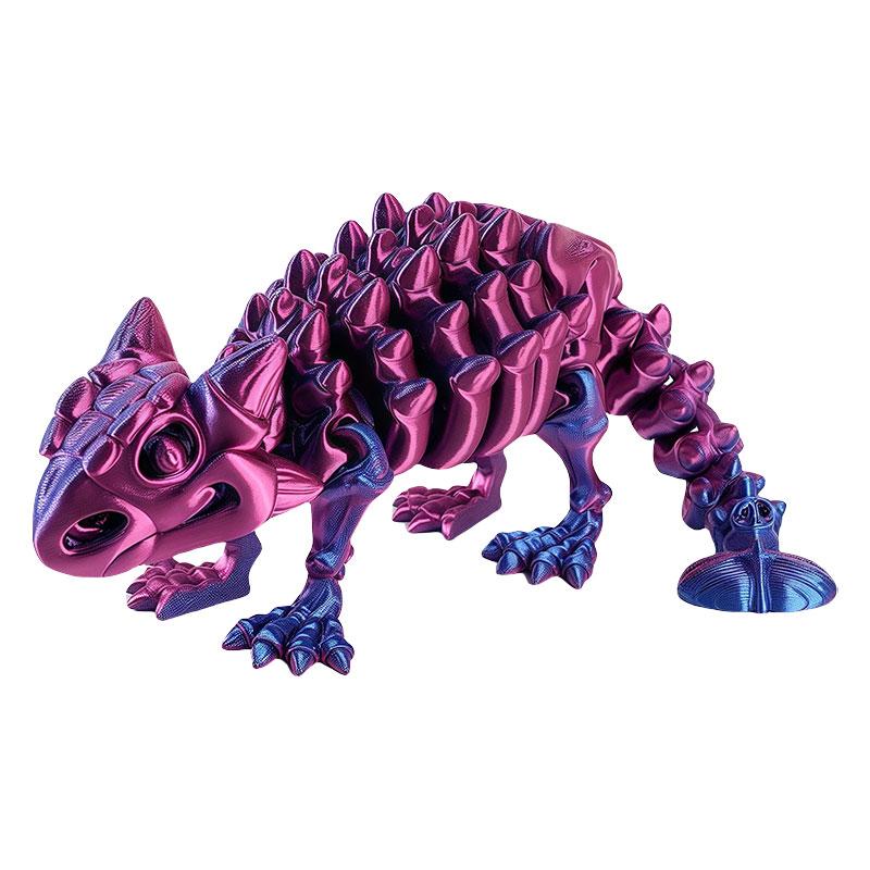 Pack of 9 3D Printed Dinosaur Model Toy Flexible Jointed Dragon Sculpture, Craft, Office Desk Ornament, Birthday Surprise Gifts