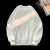 Men's Loose Fit Round Neck Hoodie - Thickened Velvet, Trendy American Style, Long Sleeve, Autumn/Winter.