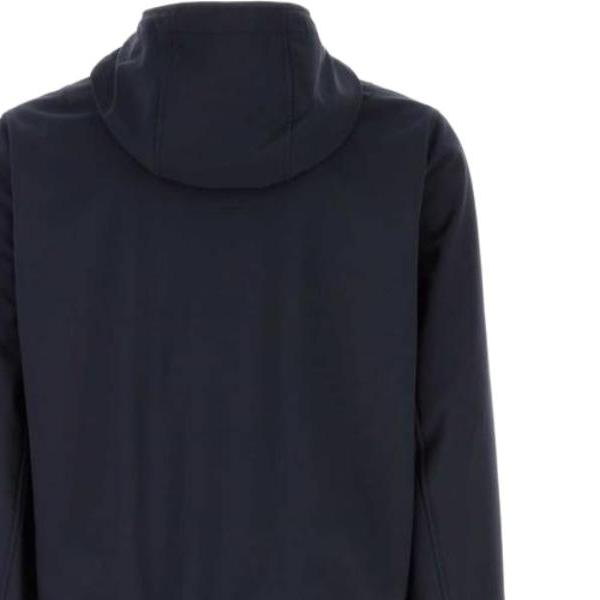 STONE ISLAND Logga Huvtröja Dragkedja Långärmad Jacka Herrjackor Blå Q10000422-V0020