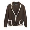 Made In Italy Silk Blend Long Sleeve Tailored Jacket Women Used