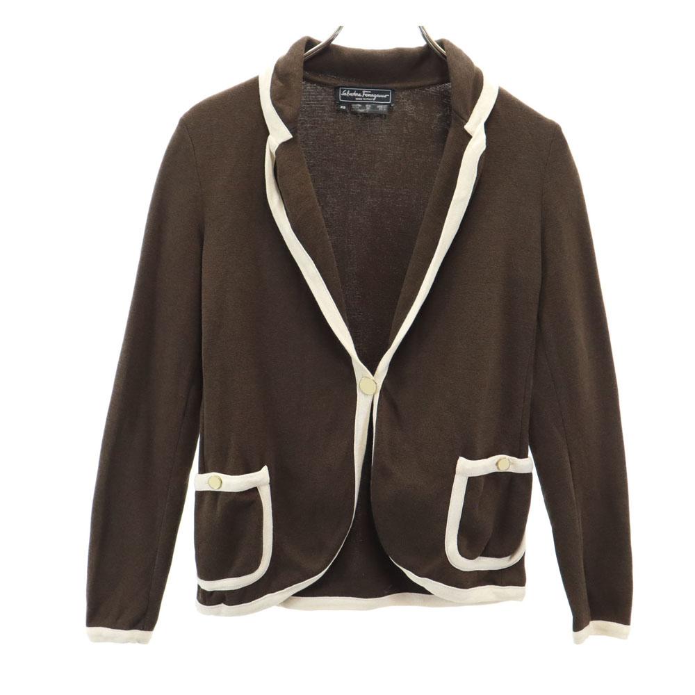 

Salvatore Ferragamo Made in Italy Silk Blend Long sleeve tailored jacket Women Used