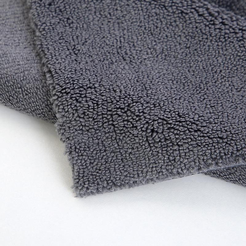 Premium Warp Knit High/Low Pile Non-Scratch Car Wash Towel for Water Absorption & Interior Cleaning