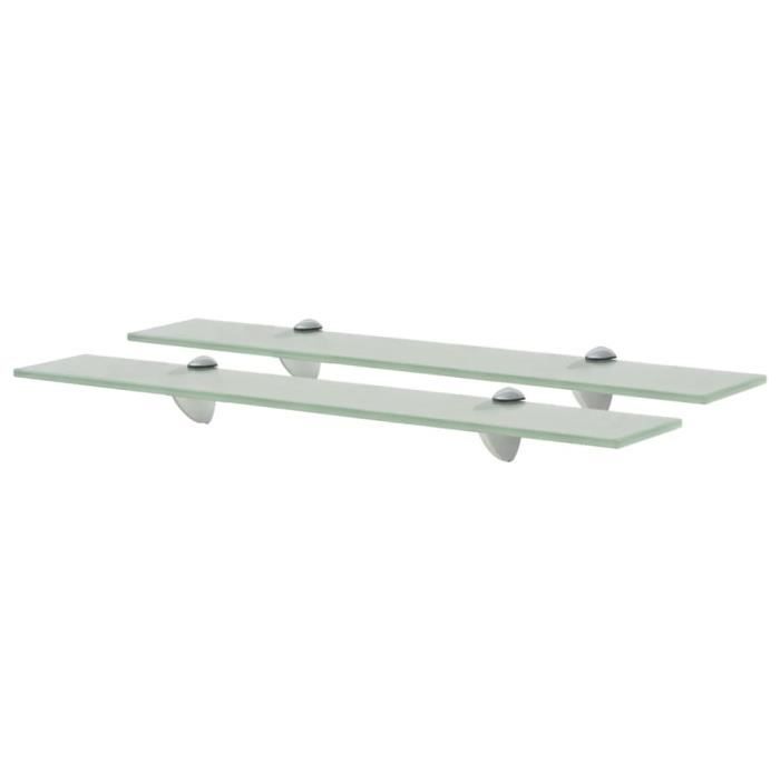 VidaXL Étagères murales 2 pcs Verre 60x20 cm 8 mm
