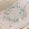 Women's Cat's Eye Stone Moon Bell Bracelet: Elegant Chinese Butterfly Beaded Jewelry for Girlfriends