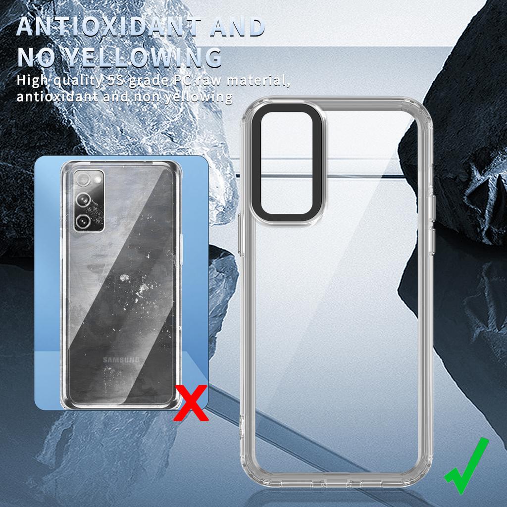 For Samsung Galaxy S20 FE/S20 FE 5G/S20 FE 2022/S20 Lite Case PC+TPU Clear Back Cover