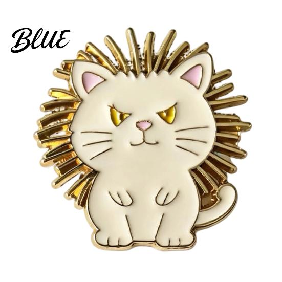 Animal Brooch Enamel Pin Cartoon Cat Dog Panda Lion Design
