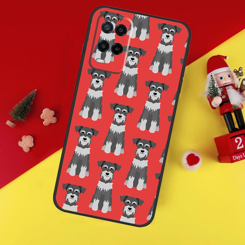 

Cartoon Schnauzer Dog Case For Oppo A80 A60 A40 A15 A16 A17 A57 A94 A74 A54 A76 A96 A18 A38 A58 A78 A98 A6 A5 Pro OPPO A18 4G