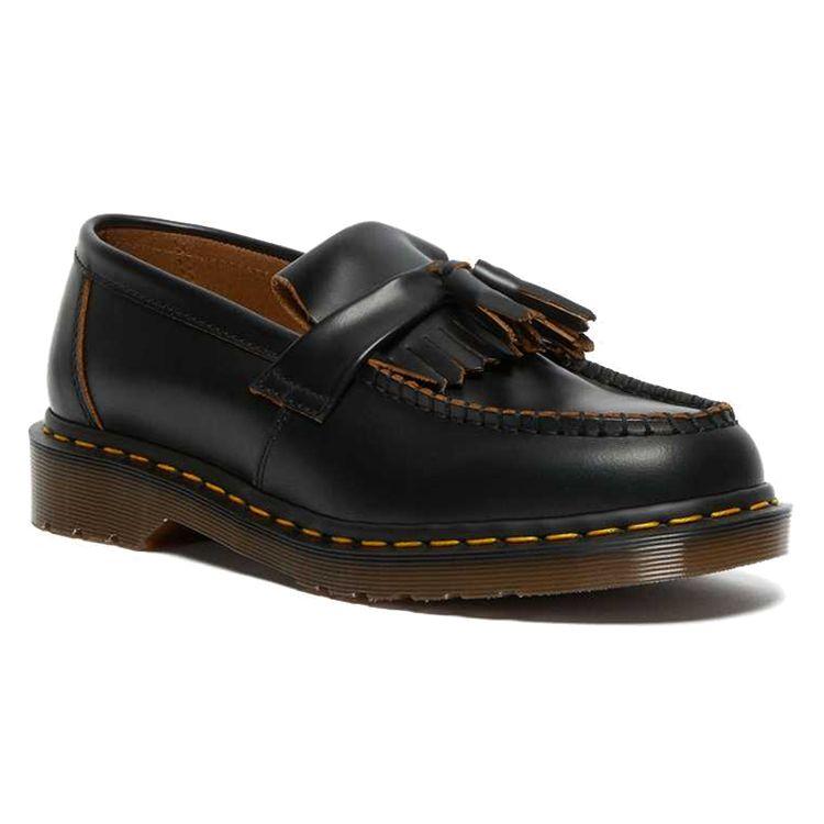 Dr. Martens Adrian Vintage Tassel Loafer Black Quilon Unisex Sneakers 26891001