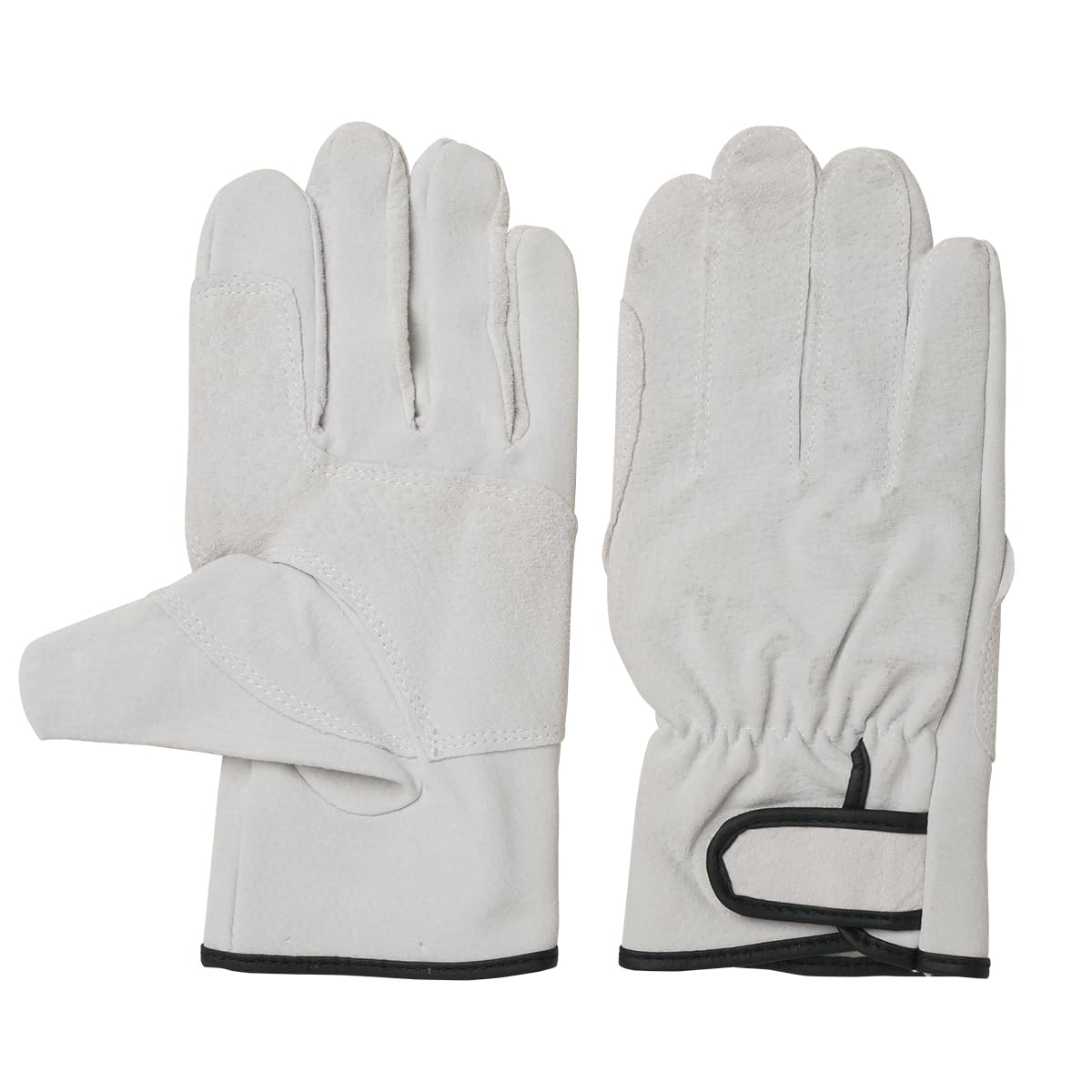 

[ACE] [Bulk Purchase] [10 Pairs Pack] Work Gloves, Pigskin Leather Gloves with Reinforcement, 10 Pairs, Size M, AG547-10P, Gray