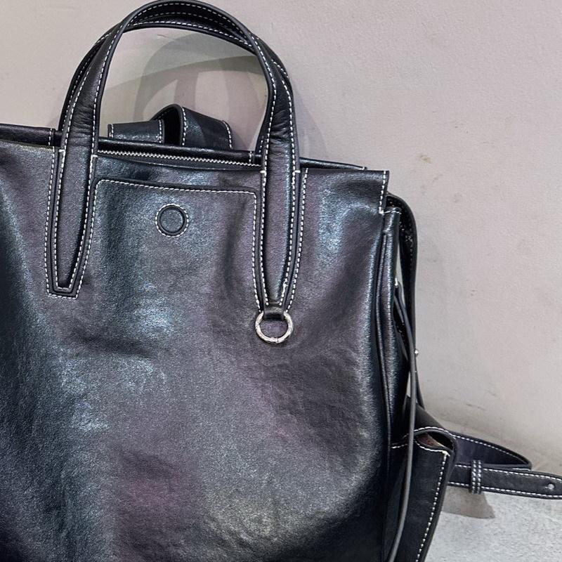 Nova mochila de couro de vaca unissex bolsa para o dia a dia bolsa para computador bolsa de grande capacidade feminina