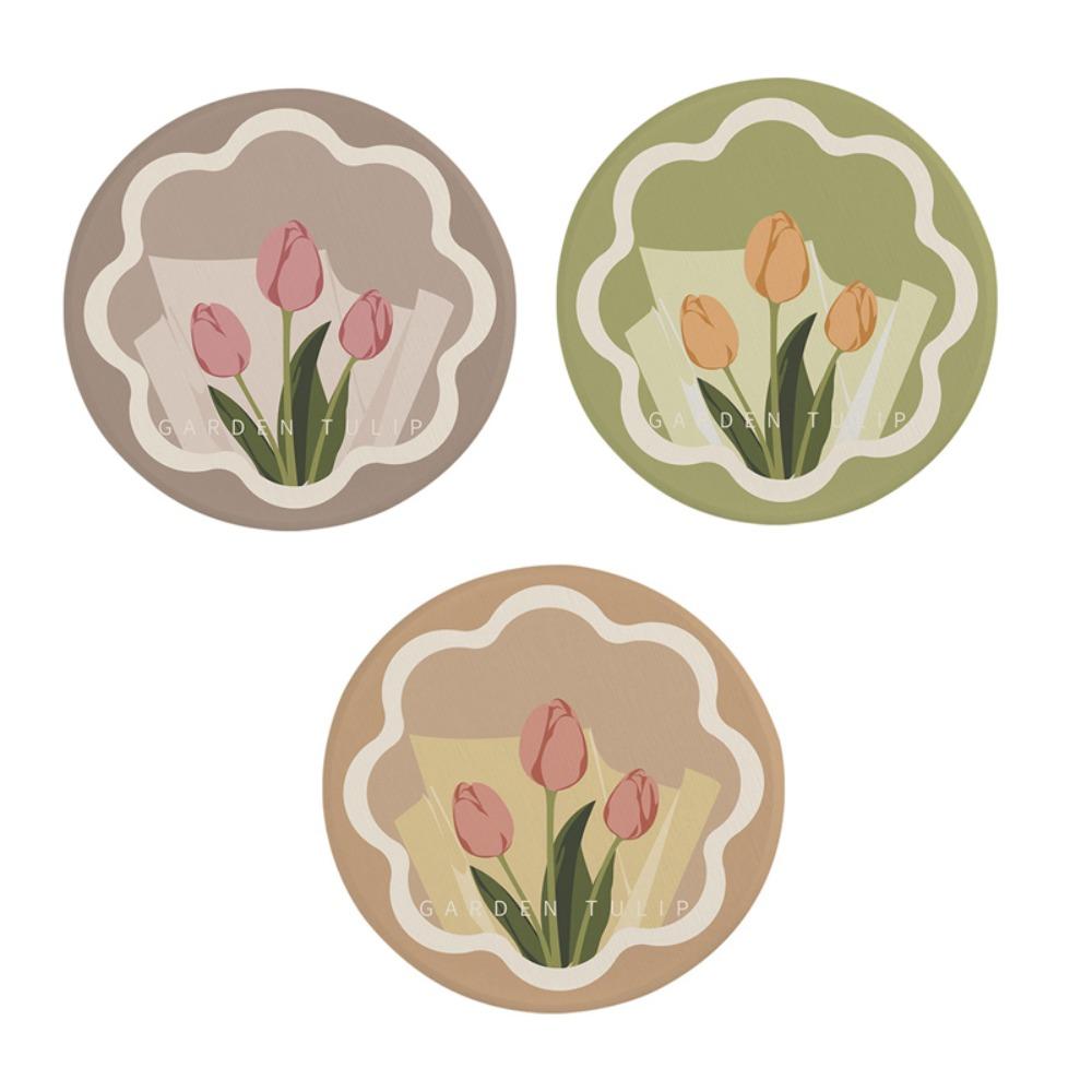 3PCS Anti-oil Heat Insulation Pad Morandi Color Dining Table Mat Kitchen Accessories Mug Mats  Home