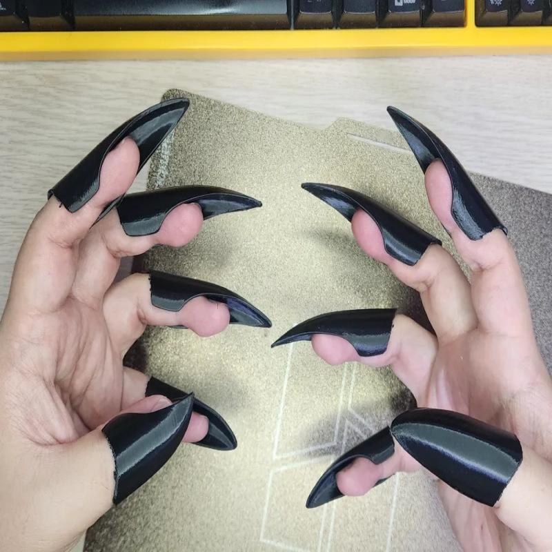 5/10 ks Halloweenské Horké Retro Punkové Drápové Nehty Prstové Drápy Cool Rockové Gotické Bodlákové Prsteny Šperky Párty Cosplay Dárek Muži Ženy