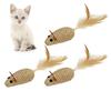 Inside The Cat Toy Mouse, There Is A Rustling Sound of A Hemp Rope, A Chicken Feather Mouse, and A Cat Toy Mouse