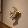 Resin Bird Wall Hanging NatureInfluenced Design Swallow Decor Detailed Craftsmanship Gilded