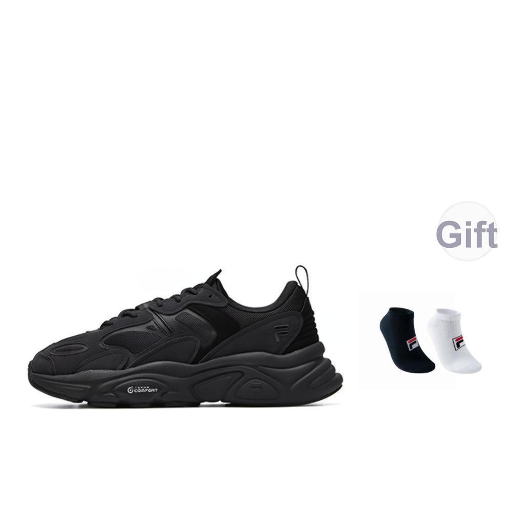 FILA Mars 2 Comfortable Trendy Durable Low-Top Casual Shoes Men sneaker Black F12M141116FBK