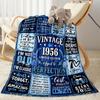 Vintage Celebration Blanket Soft & Cozy Perfect for Chair Office Chair Couch Four Seasons Multipurpose Playful Design Gift for Travel Home Birthdays