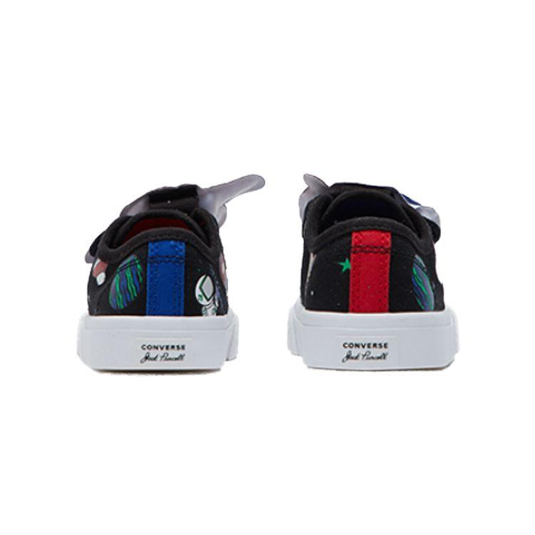 Converse Jack Purcell Low Top Sneakers Baby Sneakers Black Red 765639C