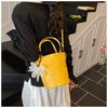 Mini Handbag With Flower Pendant Women's 2025 New Fashion Mobile Phone Bag High-end Small Exquisite Crossbody Bucket Bag