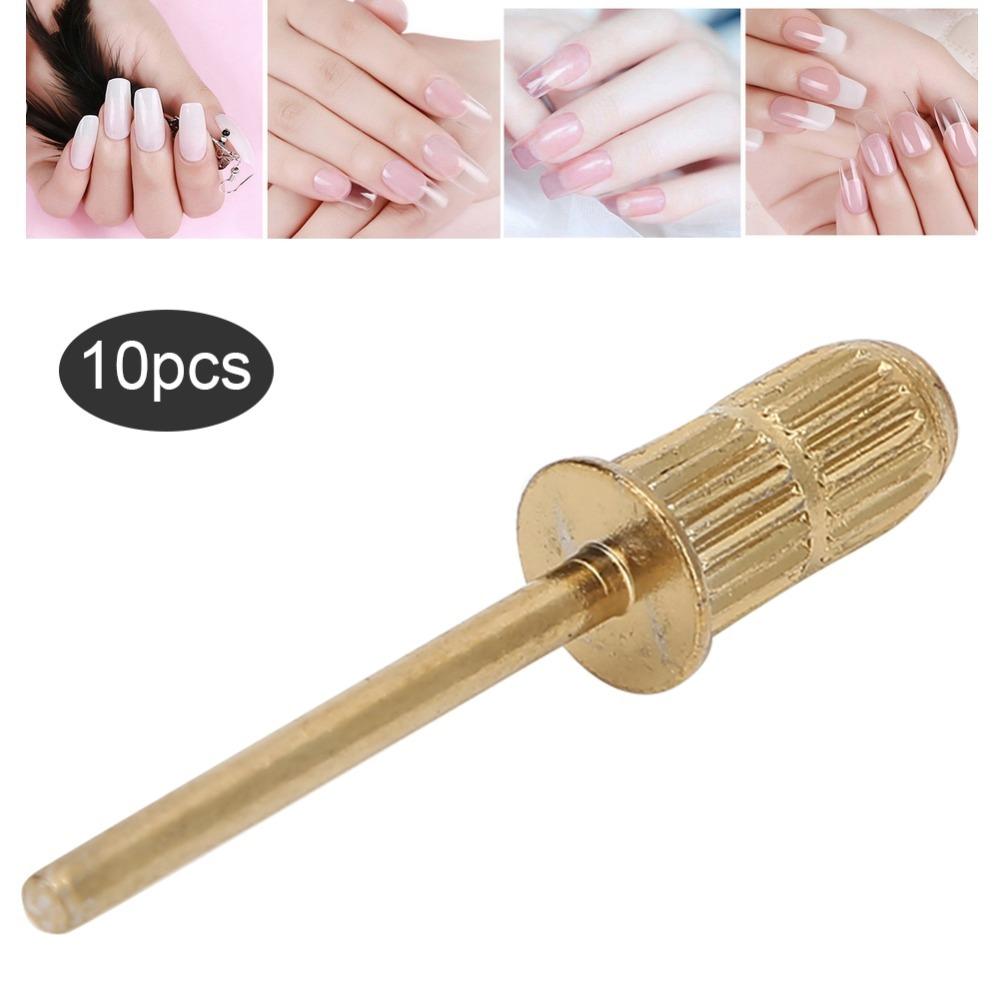10pcs 2.35Mm Standard Shaft Nail Sanding Band Mandrel Salon Daily Nail Grinding Auxiliary