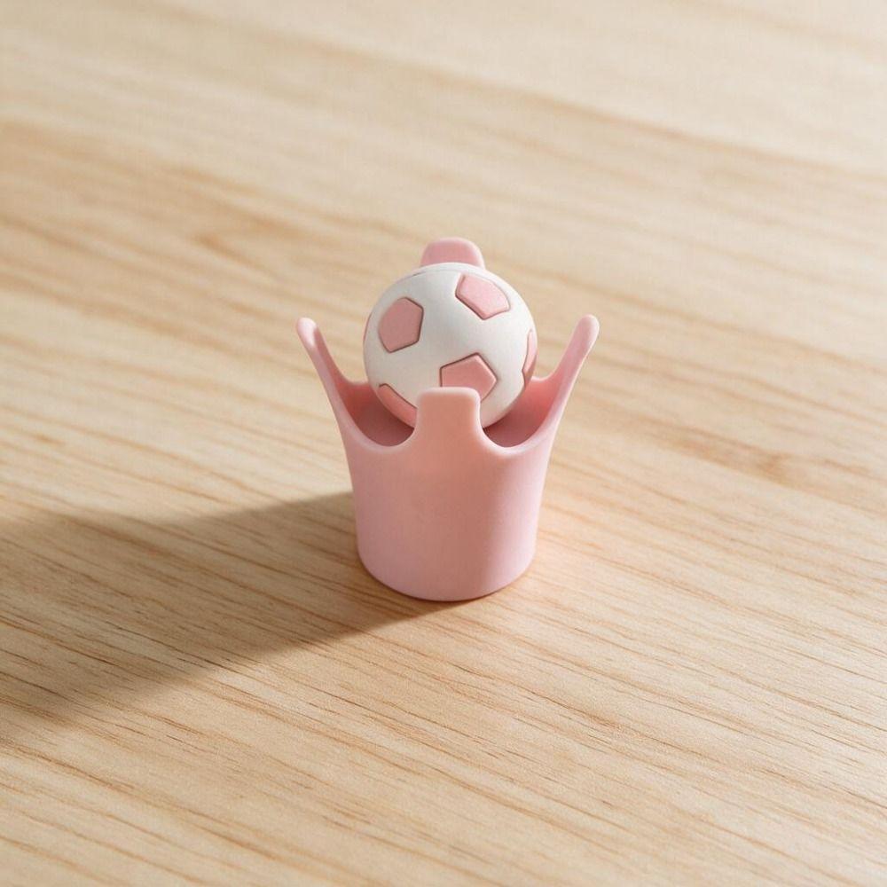Silicone Soccer Wine Bottle Stopper Leak-Proof Bubble Water Bottle Cover Party