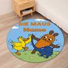 Custom Name Die Maus Printed Round Rug Carpet Chair Rug Area Rug Entryway Doormats,for Office Chair Living Room Bedroom Kitchen Room.