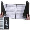 A4 Size Sheet Music File, 6 Pages Per Page, No Page Turning Required, Non-Reflective, Sheet Music Holder for Piano Accompaniment, Lessons, and Practic