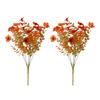 2/3/4/5/6/12Pcs Fall Artificial Flower 7 Fork UV Resistant Fake Flower Home Wedding Party Table Centerpiece Indoor Outdoor Faux Bloom Decoration