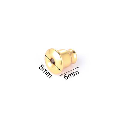 Semitree 50Pcs Stainless Steel Gold Bullet Earring Back Earrings Stopper DIY Earring Findings  Handmade Crafts Jewelry Making